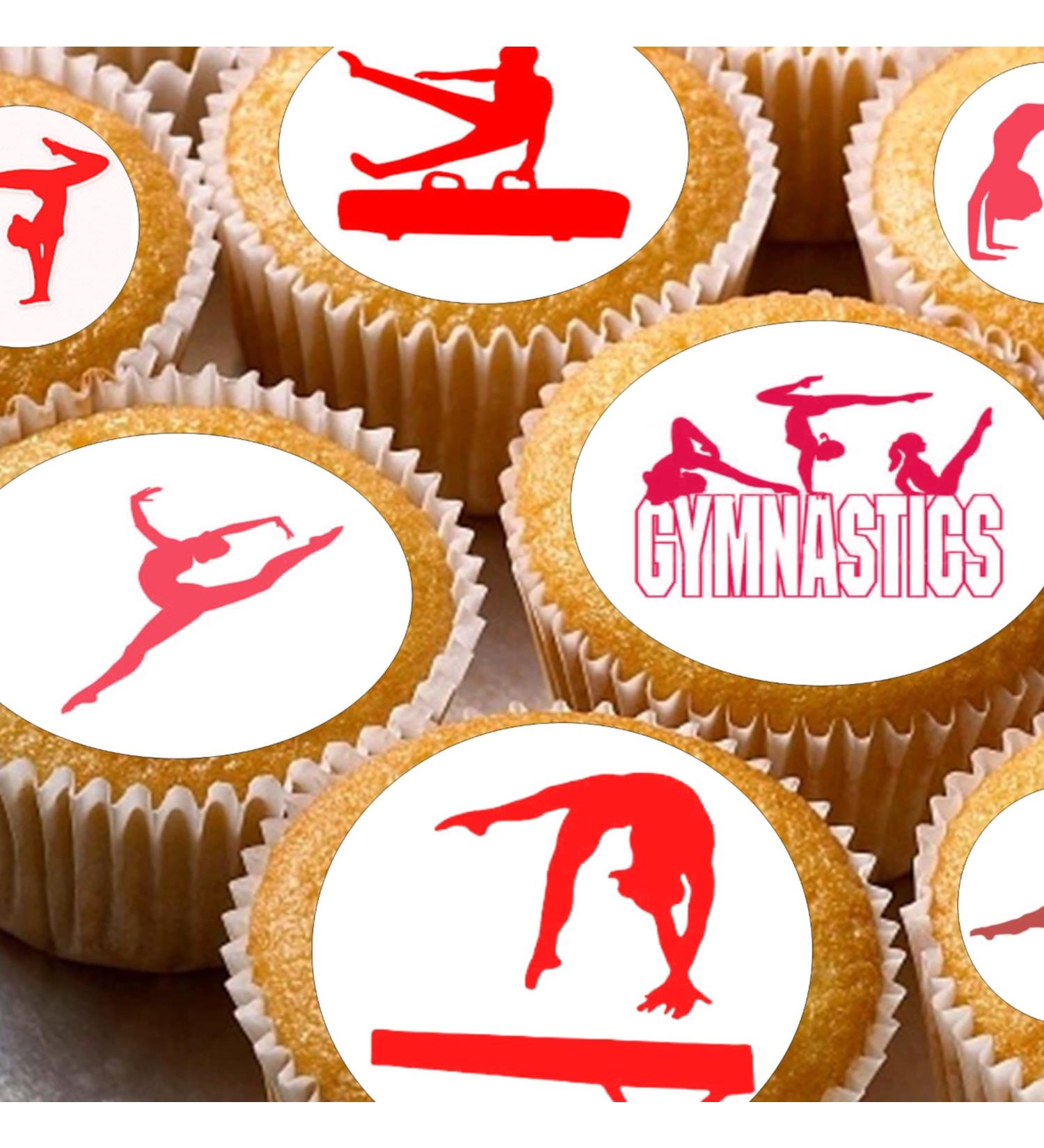 cakes 24 edible PRE CUT Gymnastics style kids childrens party decorations Wafer Paper Cupcake Fairy Cake Toppers Multi - Buy Online on SooperMarket.com