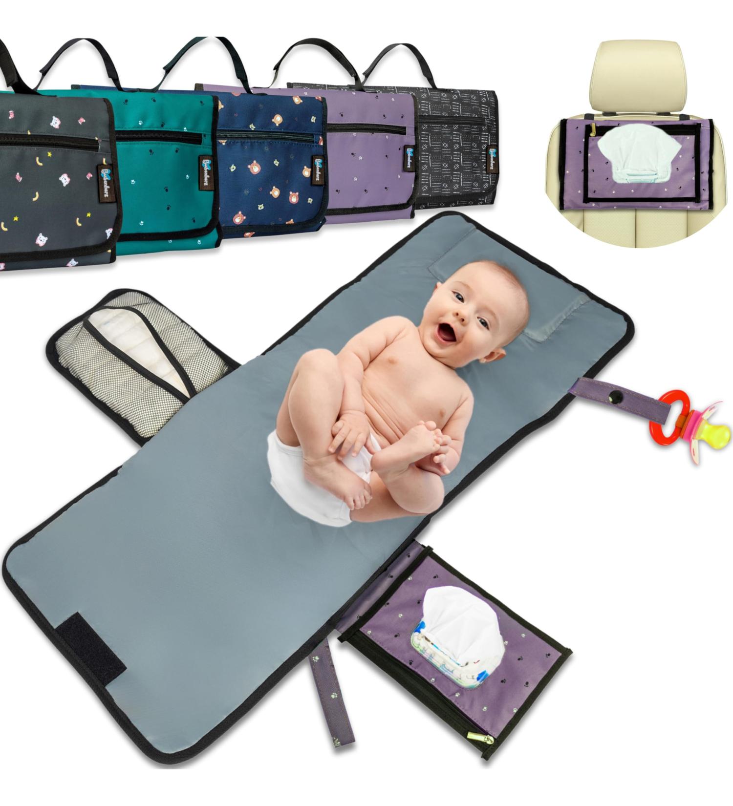 Buy Bubenherz XL Diaper Pocket - Comfort Hygienic Wrap & Non-Slip Wet Cloth Compartment | On-the-Go Changing Bag Organizer - Violet Feed - Buy Online on SooperMarket.com