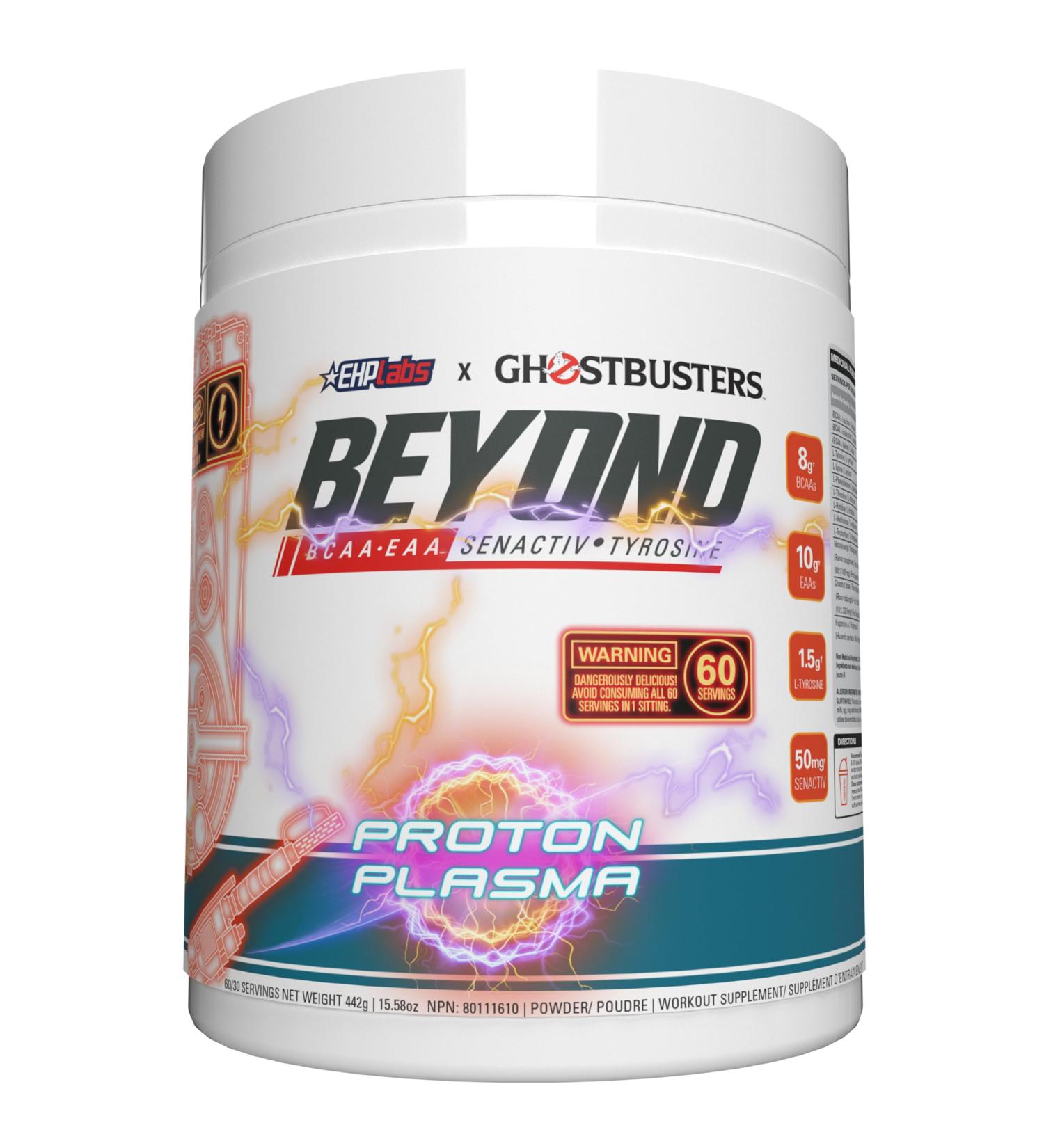 EHP Labs Beyond BCAA Powder Amino Acids Supplement for Muscle Recovery - 8g of Sugar Free BCAAs Amino Acids Post Workout Recovery Powder & 10g of EAA Amino Acids Powder - 60 Servings (Proton Plasma) - Buy Online on SooperMarket.com