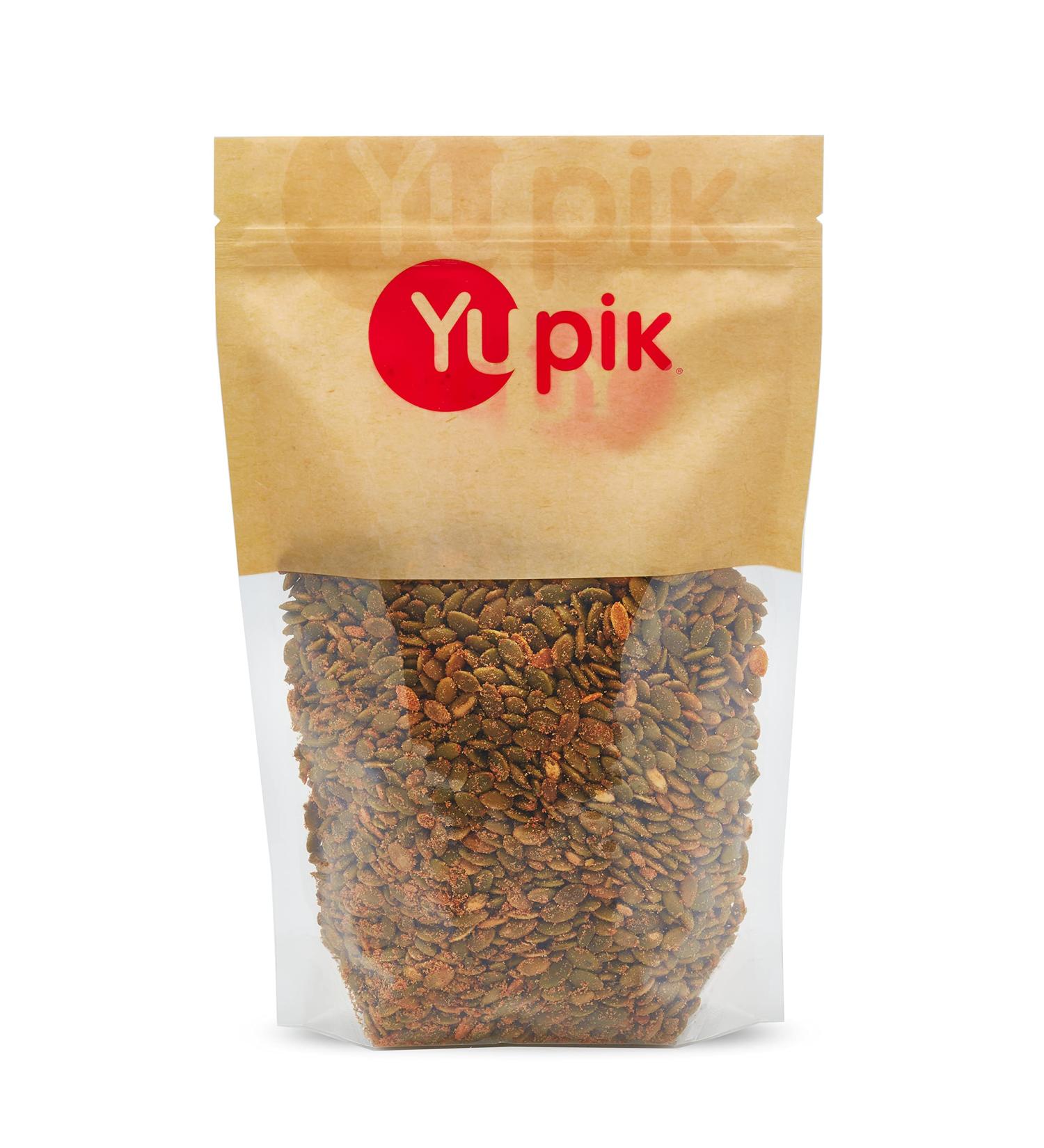 Yupik Spicy Buffalo Pumpkin Seeds 2.2 lbs - Crunchy Snack or Salad Topper, Seasoned & Roasted, Vegan, Non GMO, No Preservatives - 2.2 Pound Pack - Buy Online on SooperMarket.com