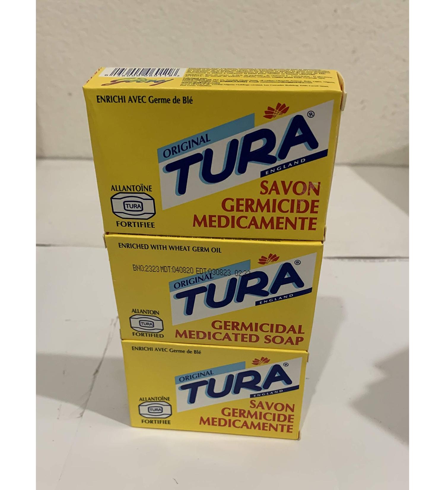 Tura Germicidal Medicated Soap 65g - Pack of 3 Bars - Buy Online on SooperMarket.com