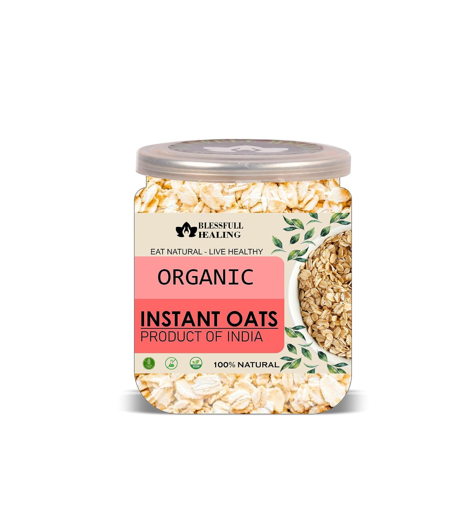 Blessfull Healing Organice Instant Oats 1 lb (453 Gram) - Buy Online on SooperMarket.com