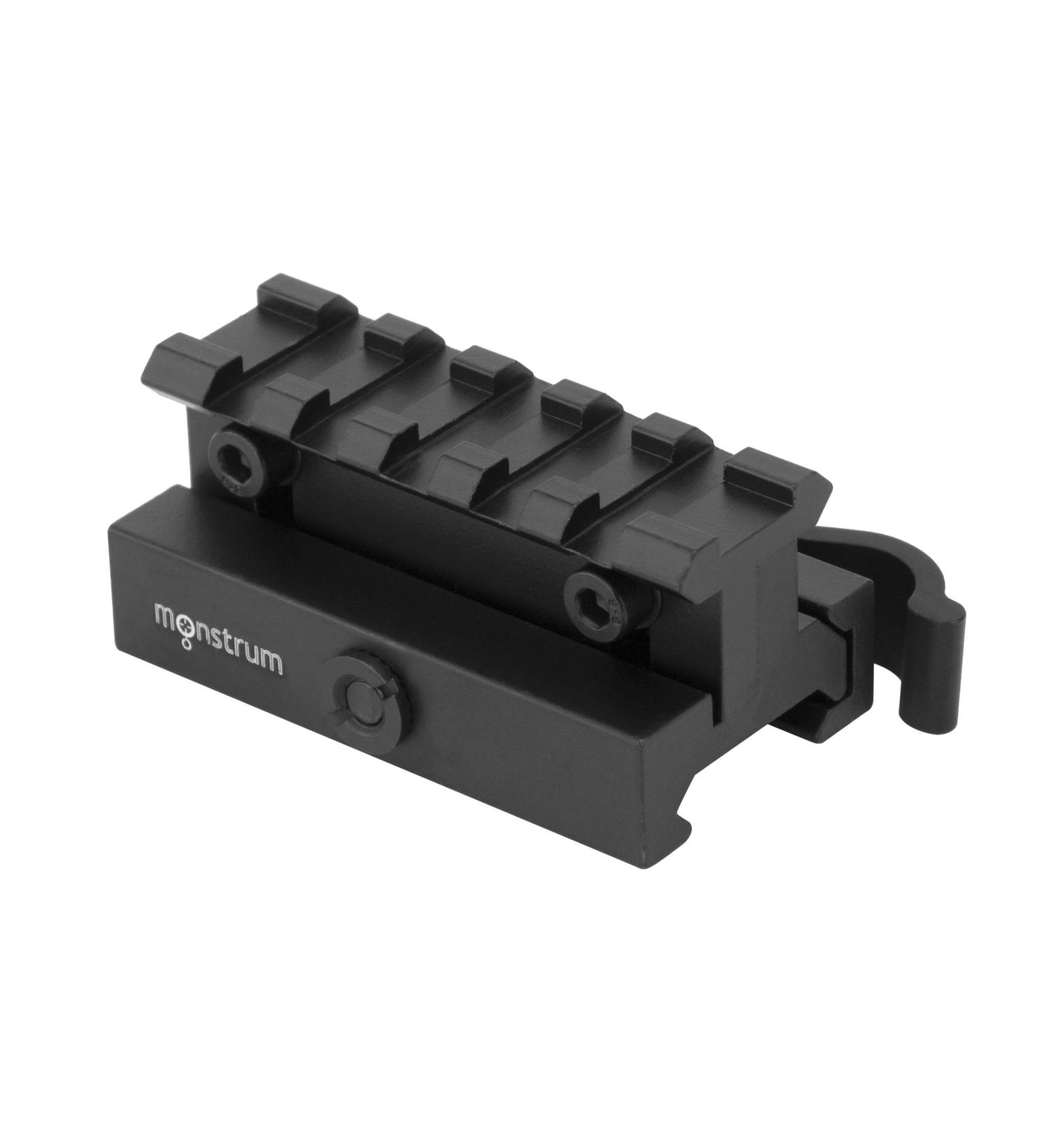 Monstrum Lockdown Series 2.5 Picatinny Riser Mount w/ Quick Release | Adjustable Height - Buy Online on SooperMarket.com