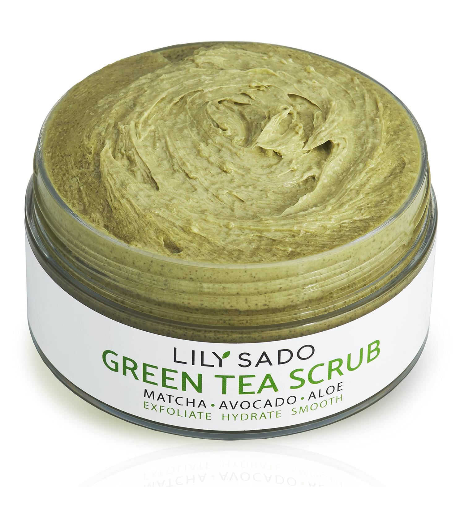 LILY SADO MATCHA MADE IN HEAVEN Sugar Facial Scrub - Daily Exfoliating Cleanser for All Skin Types - Vegan, Acne Treatment, Pore Reducing - 4 oz - Buy Online on SooperMarket.com