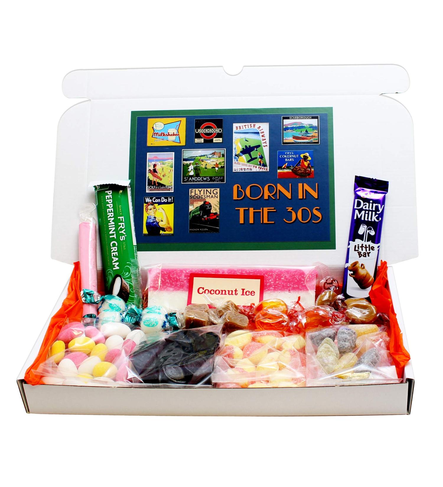 Born in the Thirties Sweets Gift Box - Buy Online on SooperMarket.com