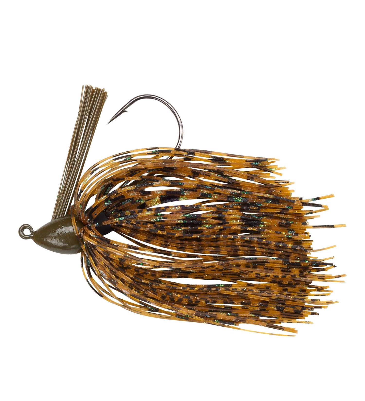 BOOYAH Boo Jig Bass Fishing Lure with Weed Guard Green Pumpkin Baby Boo Jig (5/16 Oz)