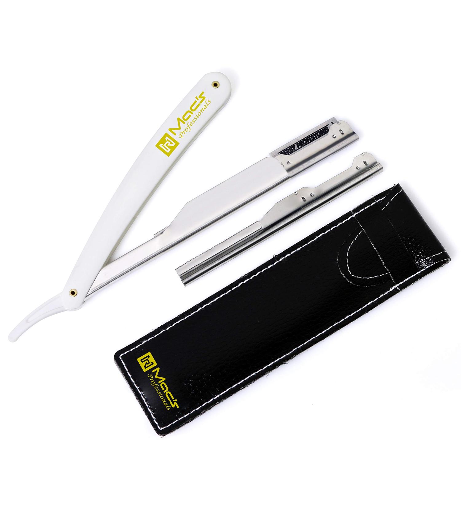 Professional Barber Straight Edge Barber Shaving Razors Macs Brand-50-01 (White) - Buy Online on SooperMarket.com