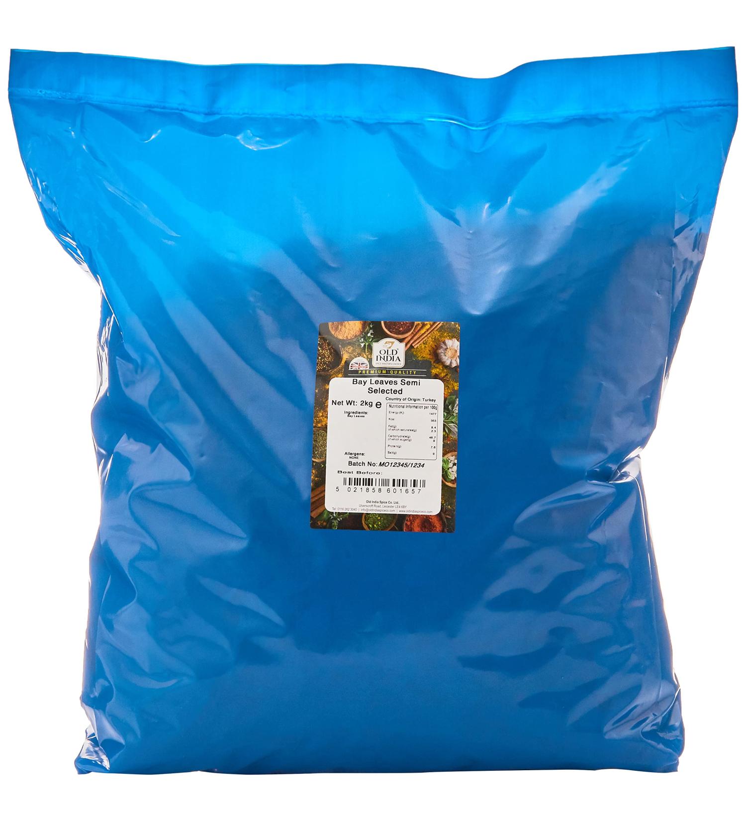 Old India Bay Leaves Semi Selected 2kg - Premium Quality for Culinary Delights - Buy Online on SooperMarket.com