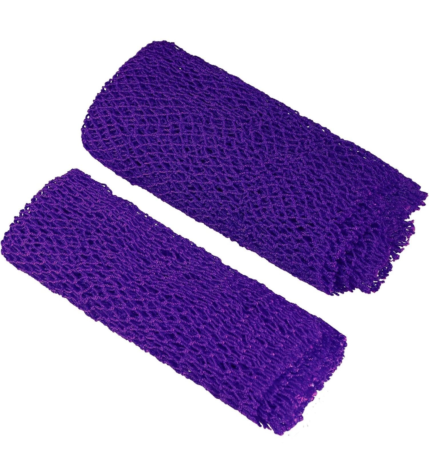 African Exfoliating Bath Sponge Set - Tight Weave Body Scrubber for Smooth Skin - 2 Pack (Purple) - Buy Online on SooperMarket.com