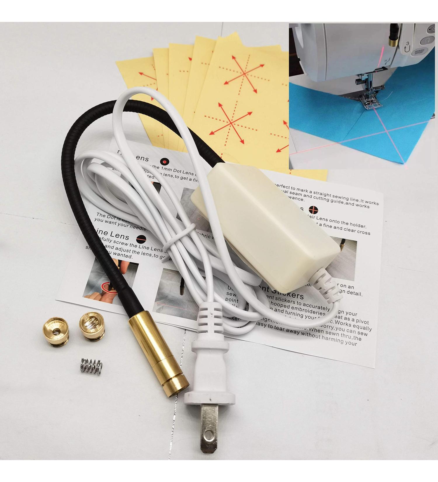 HONEYSEW 3-in-1 Sewing Machine Quilting Light - Adjustable Line Crosshairs, Dot Illumination Heads - Precise Stitching, Easy Mounting with Hook and Loop Tape - Buy Online on SooperMarket.com