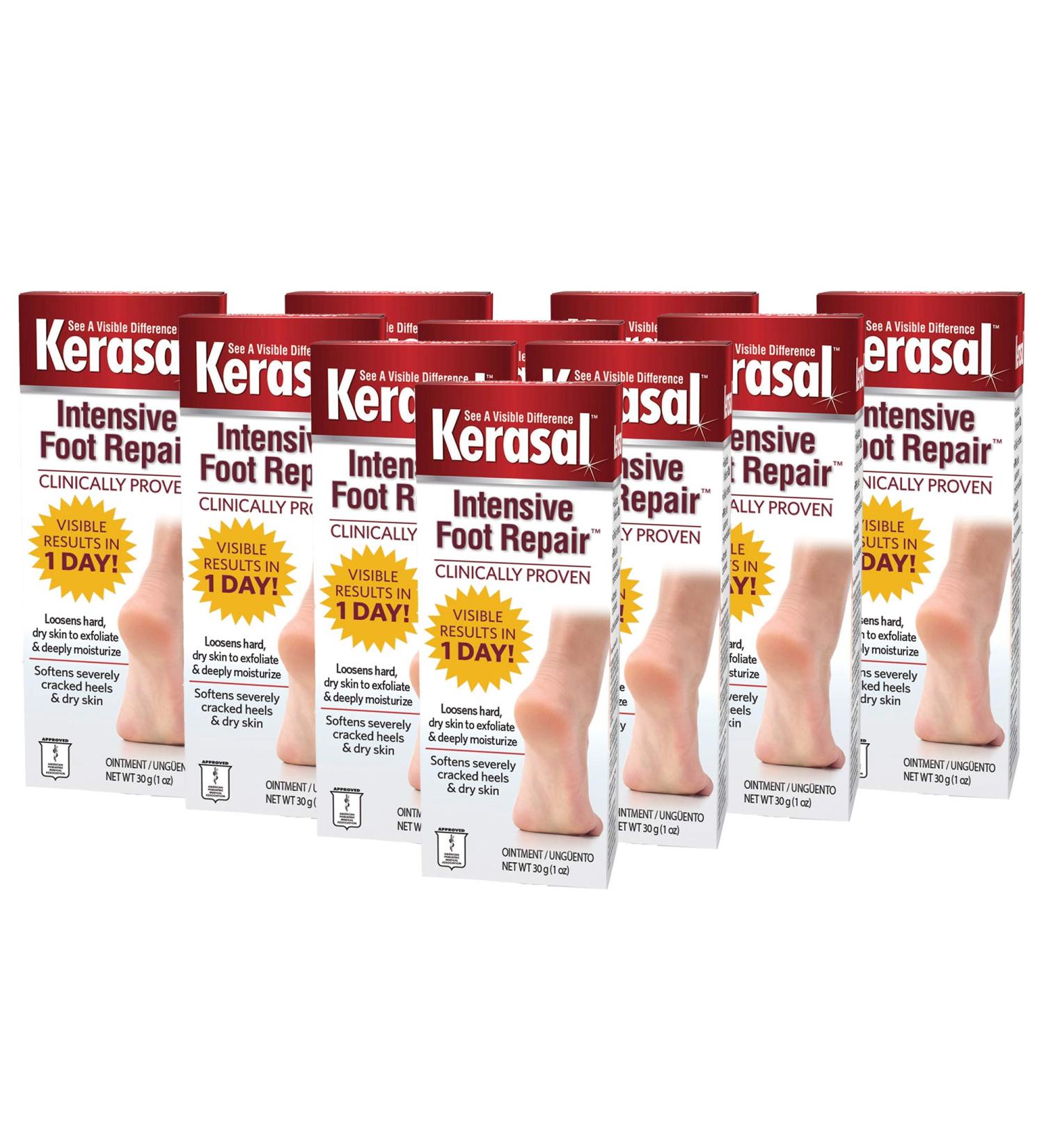 Kerasal Intensive Foot Repair Ointment - 1 oz for Cracked Heels & Dry Skin - Buy Online on SooperMarket.com