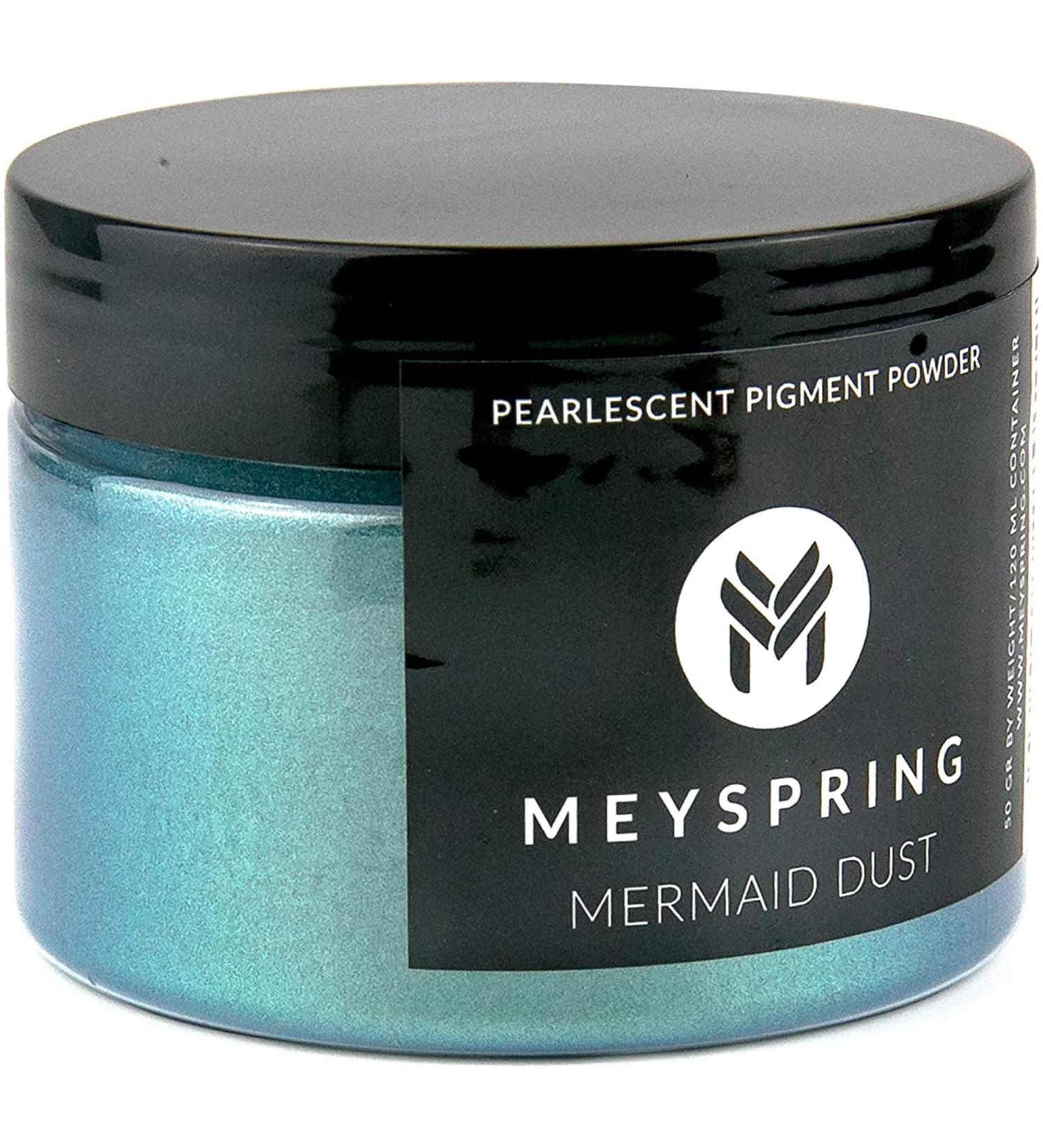 MEYSPRING Mermaid Dust Mica Powder for Epoxy Resin - 50g | Resin Art Color Pigment for Epoxy and UV Resin - Buy Online on SooperMarket.com
