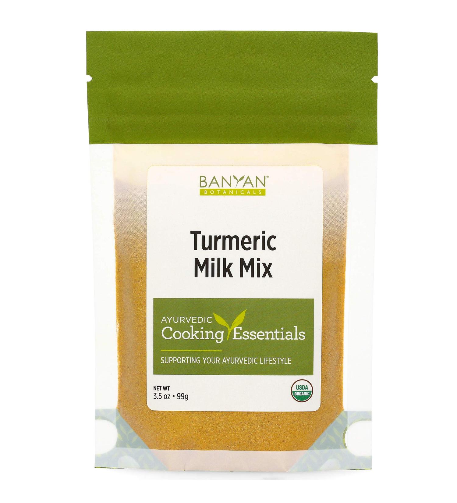 Banyan Botanicals Turmeric Milk Mix 3.5 oz - Organic Ayurvedic Health Booster - Buy Online on SooperMarket.com