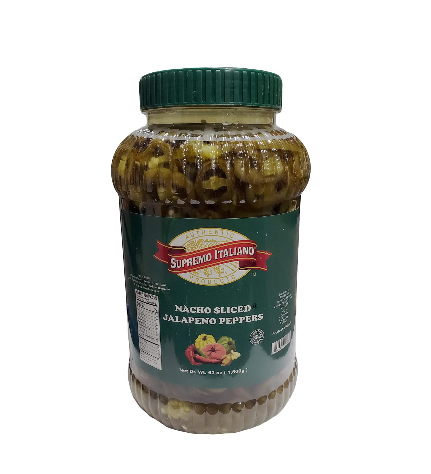 Supremo Italiano: Sliced Jalapeno Peppers 1 Gallon