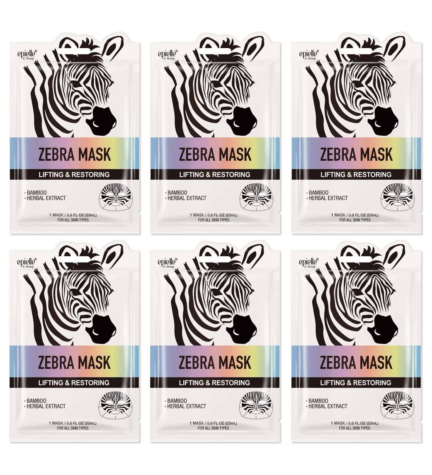 Character Masks - Zebra 6pk | Fun Costumes for Kids & Adults | International Shipping Available - Buy Online on SooperMarket.com
