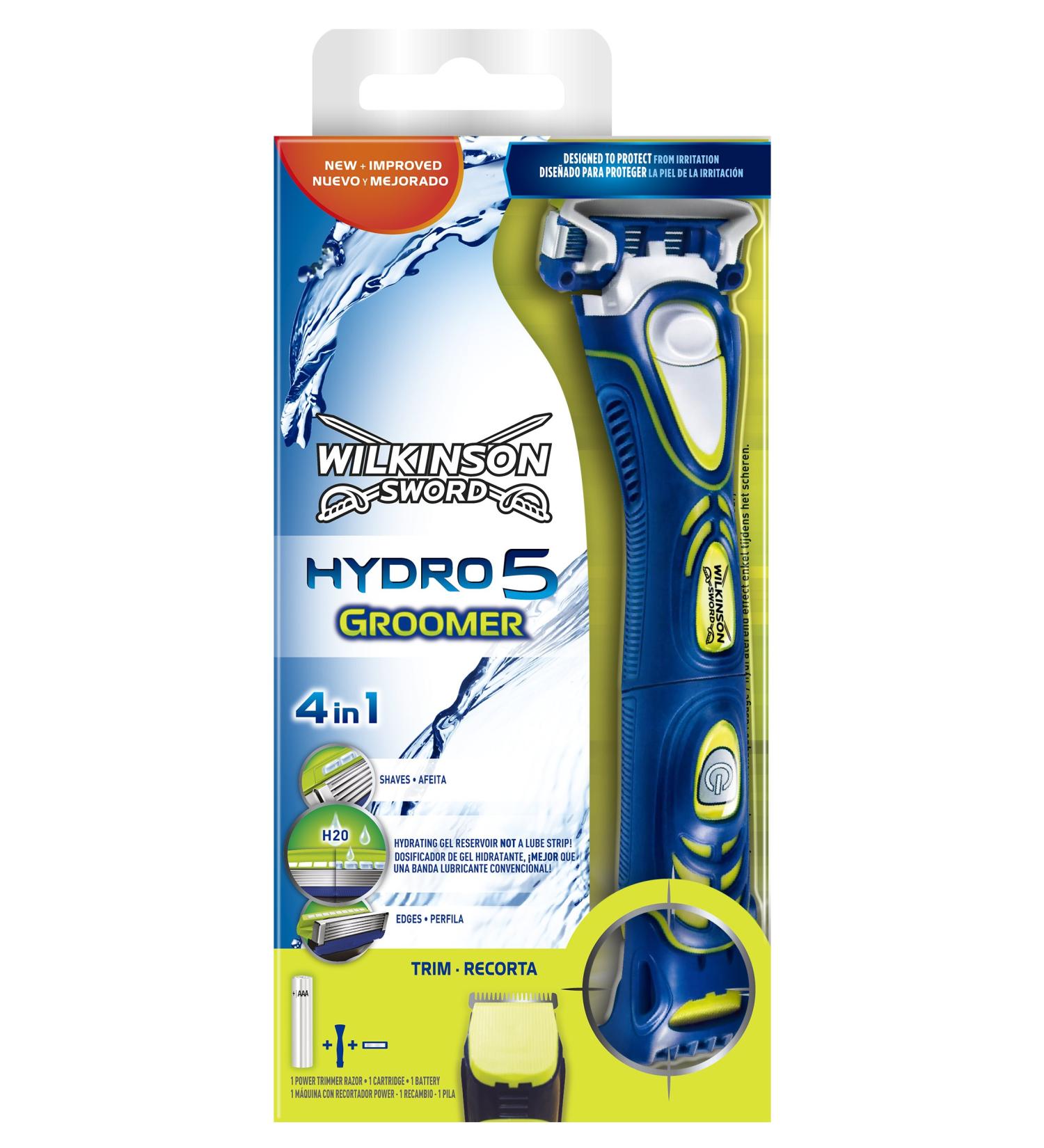 Wilkinson Sword Hydro 5 Groomer Men's Razor with trimmer and 1 blade