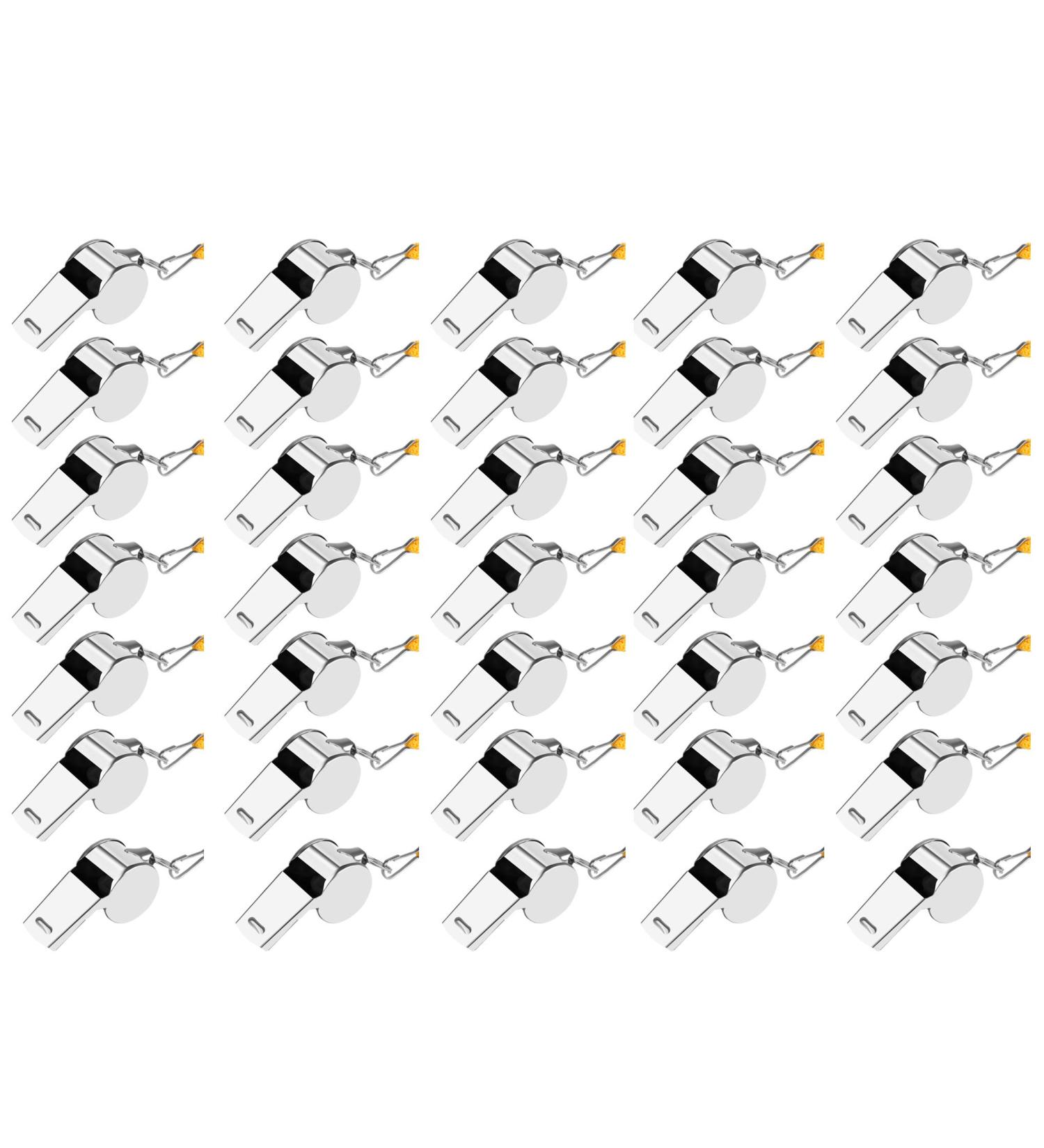 OBKJJ Coach Whistle 35-Pack with Lanyard | Football Referee Essential for Sports Training and Emergencies - Buy Online on SooperMarket.com
