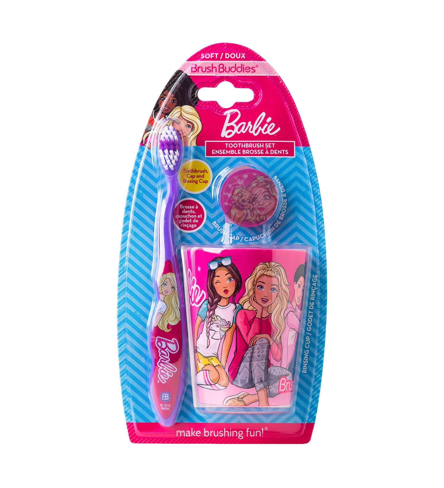 Licensed B4RBIE 3-Piece Toothbrush Set for Girls | International Shipping Available - Buy Online on SooperMarket.com