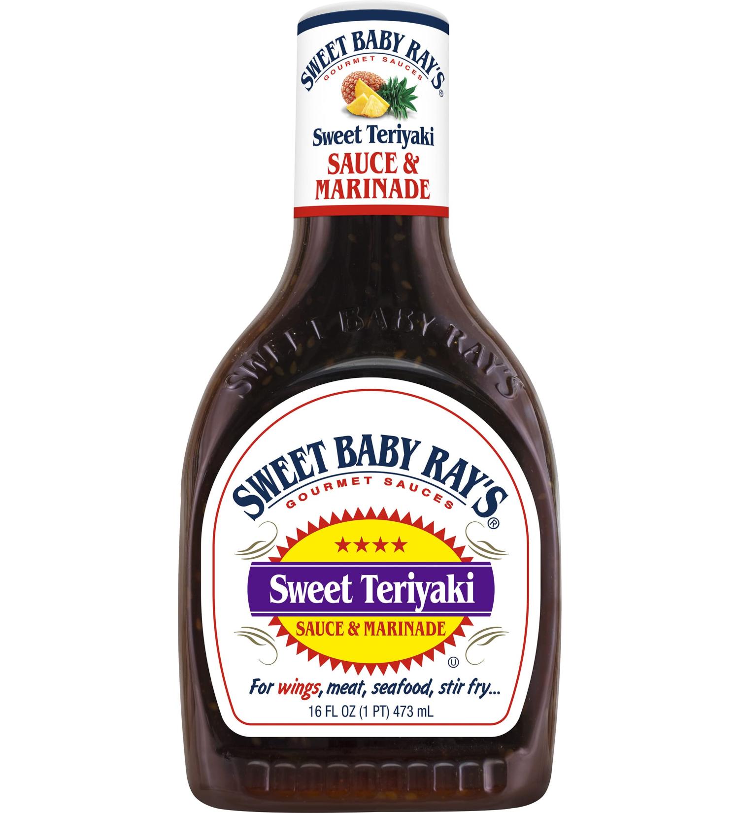 Sweet Baby Rays Sweet Teriyaki Sauce & Marinade 473ml Bottle - Buy Online on SooperMarket.com