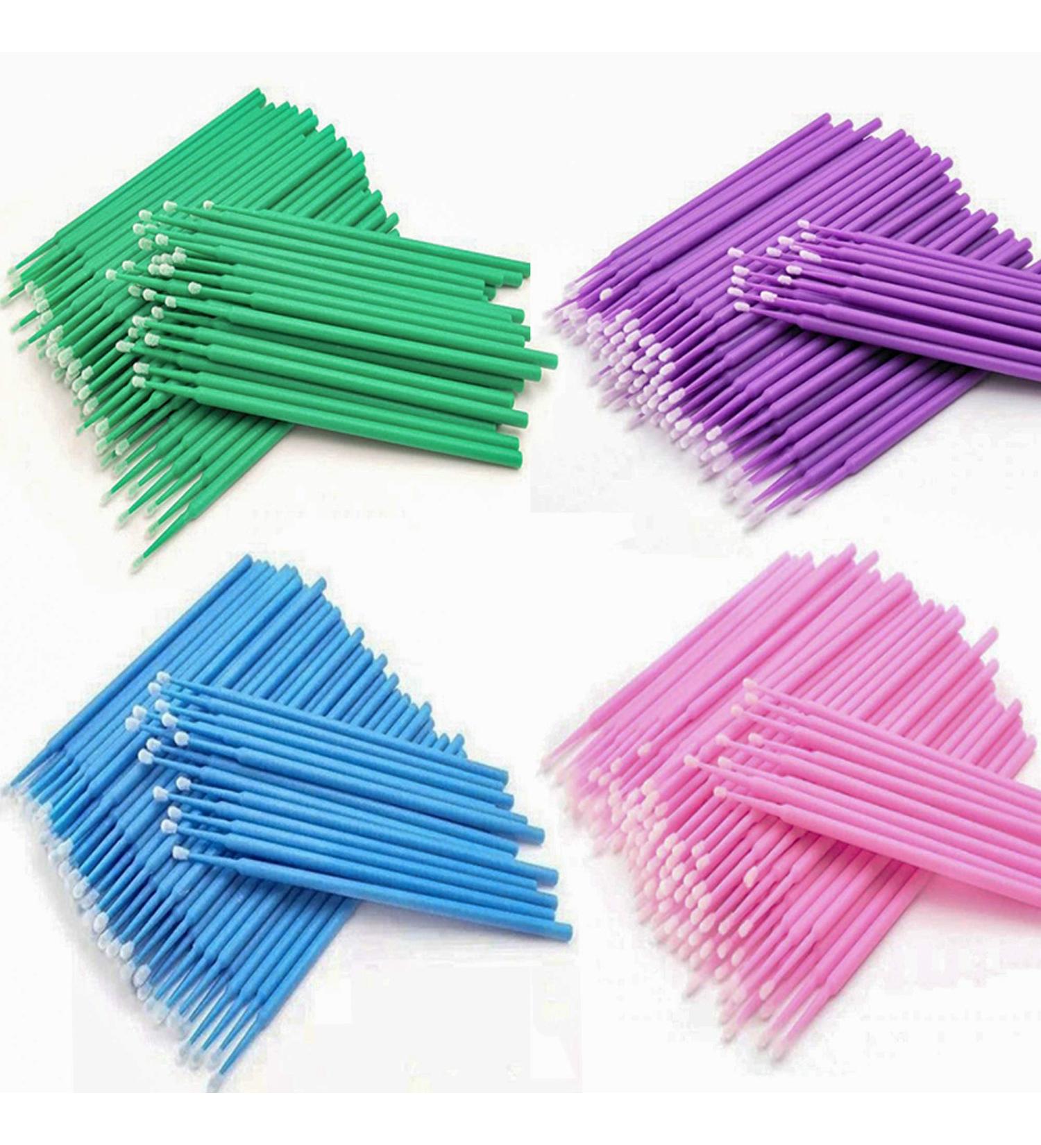 200pcs Botanique Disposable Micro Applicator Brushes - Green | Eye Extension, Mascara, Oral & Dental Makeup Brushes - Buy Online on SooperMarket.com