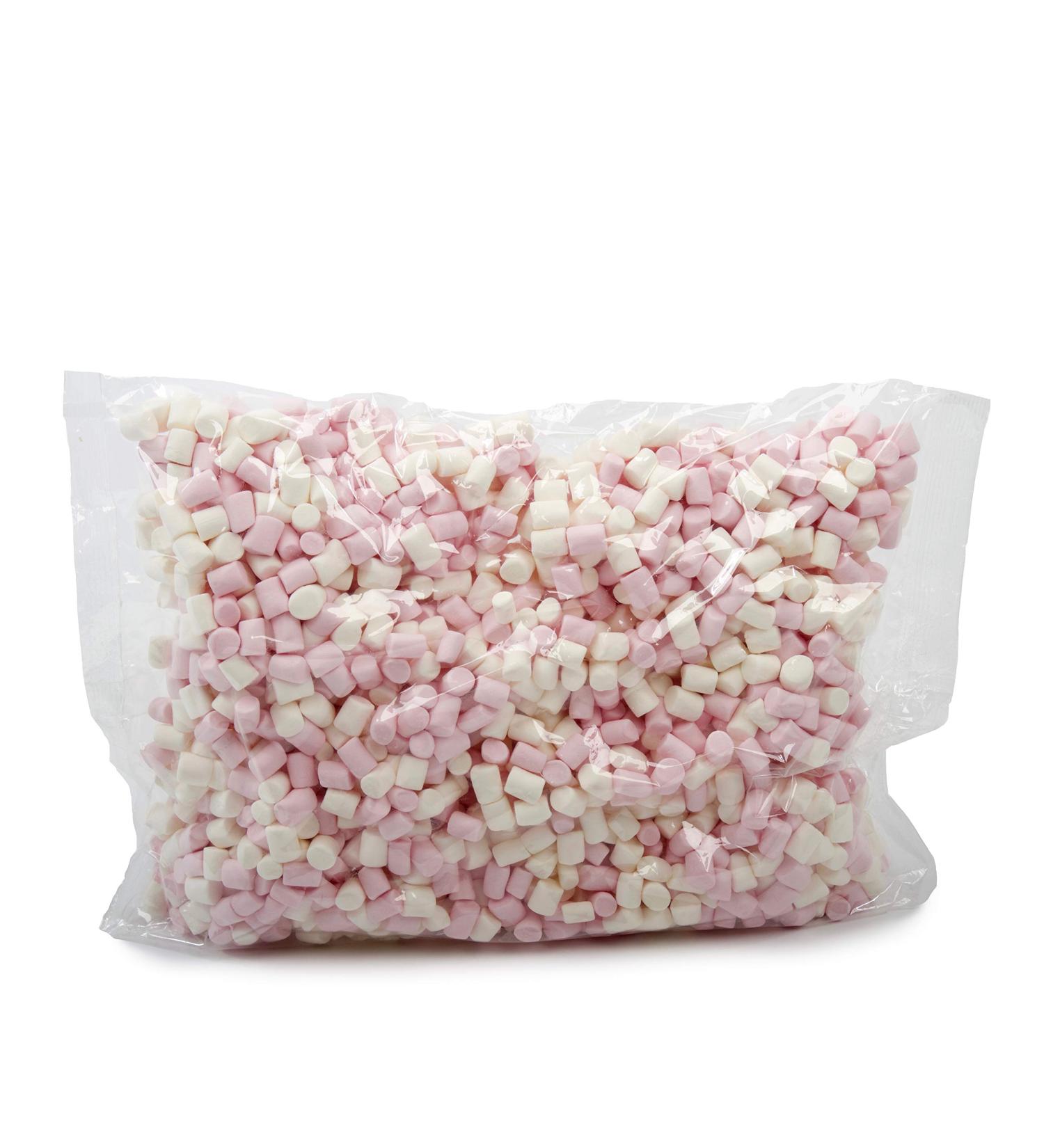 Sephra Mini Marshmallows 1kg Bulk Bag - Gluten Free Belgian Halal Pink & White Mallows for Hot Chocolate, Waffles, Crepes & Baking - Buy Online on SooperMarket.com