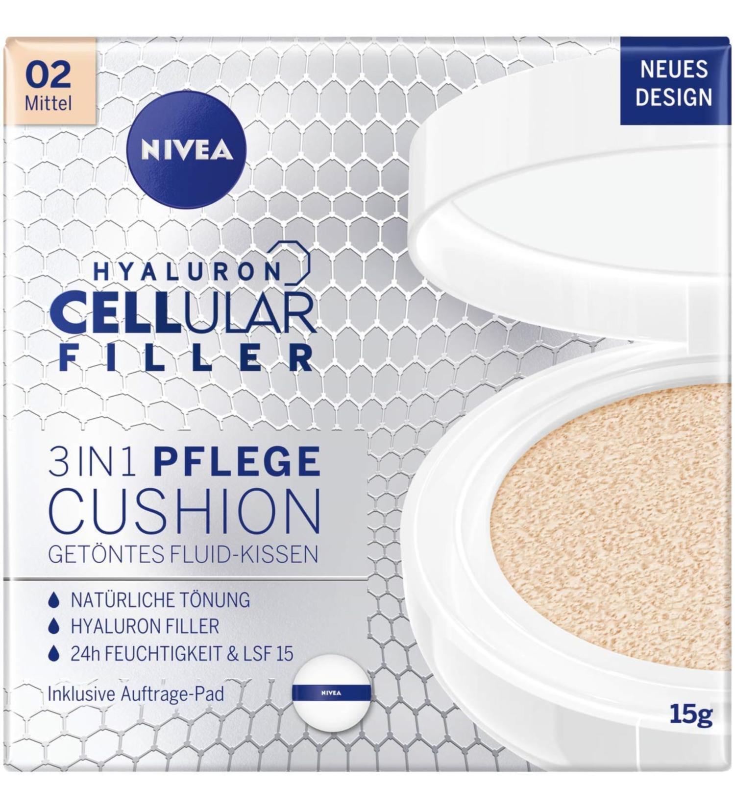 NIVEA 3in1 Anti-Age Care Cushion - Natural Tint & Moisture for Medium Skin | 15ml - International Shipping Available - Buy Online on SooperMarket.com