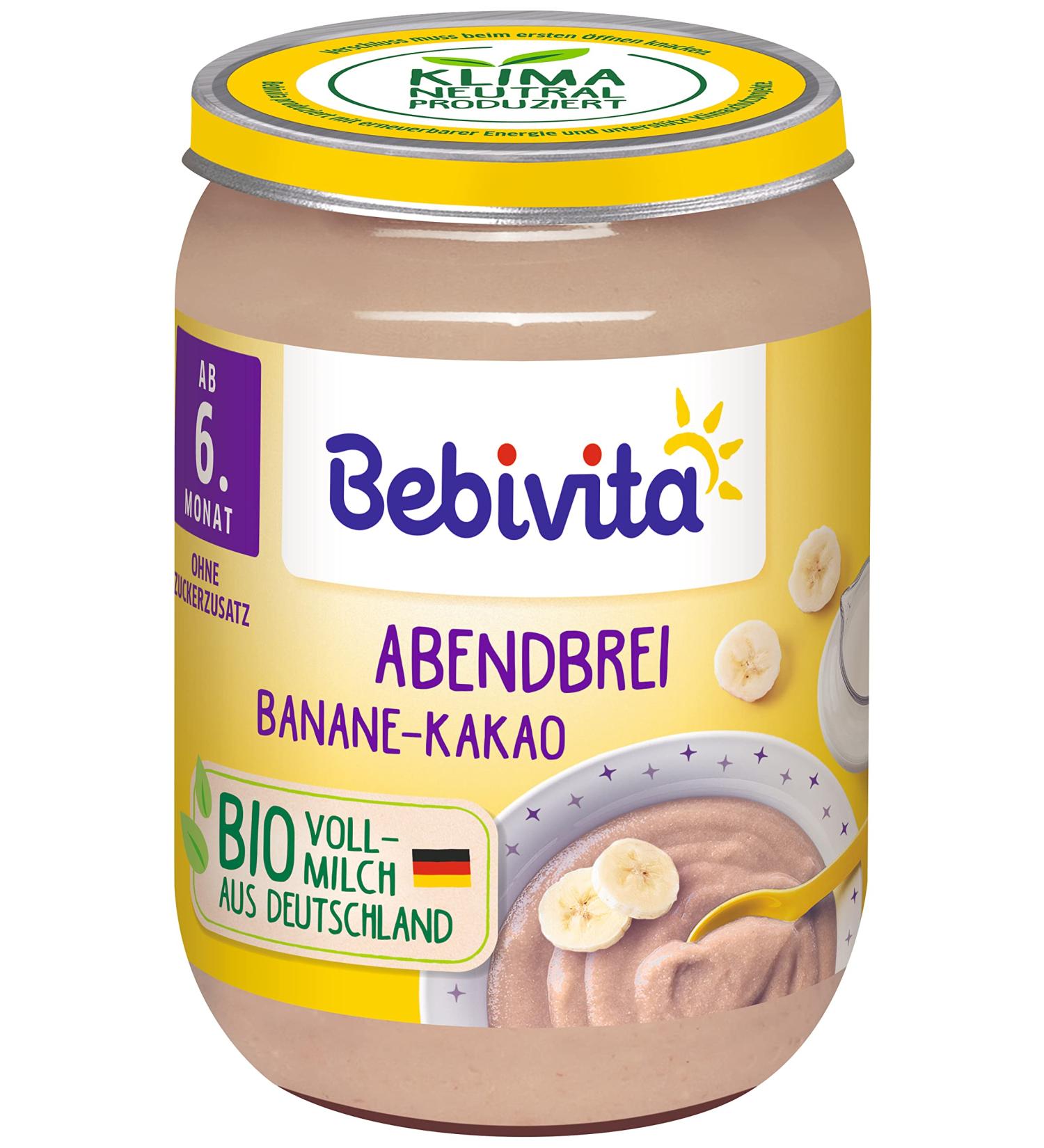 Bebivita Evening Porridge Banana-Cocoa pack of 6
