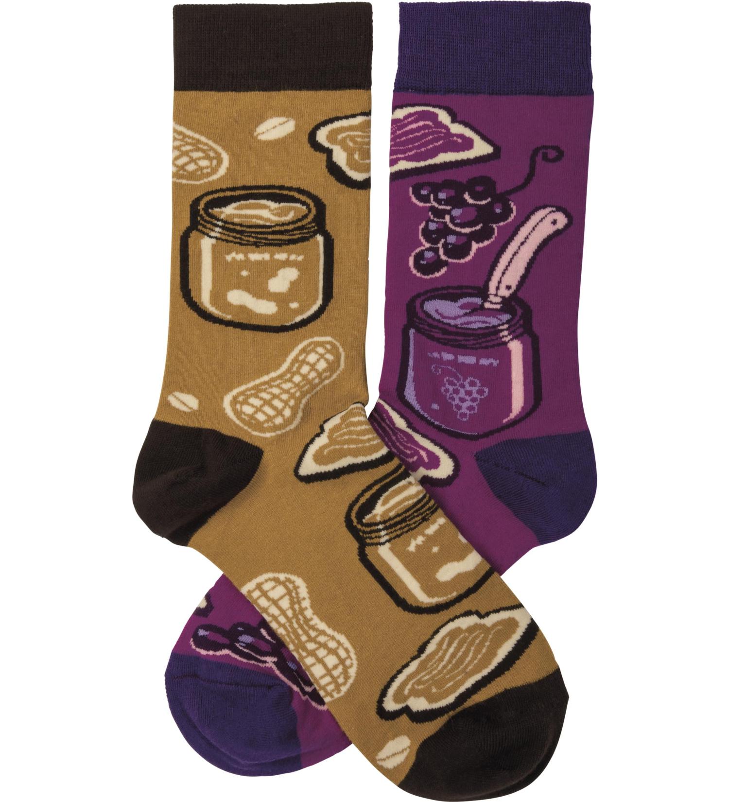 Primitives by Kathy Socks - Socks - Peanut Butter & Jelly - Buy Online on SooperMarket.com