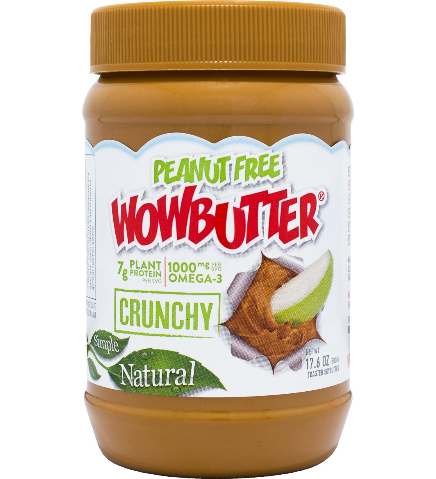 Wowbutter Natural Peanut Free Crunchy 1.1lb Jar - Delicious & Nut-Free Spread - Buy Online on SooperMarket.com
