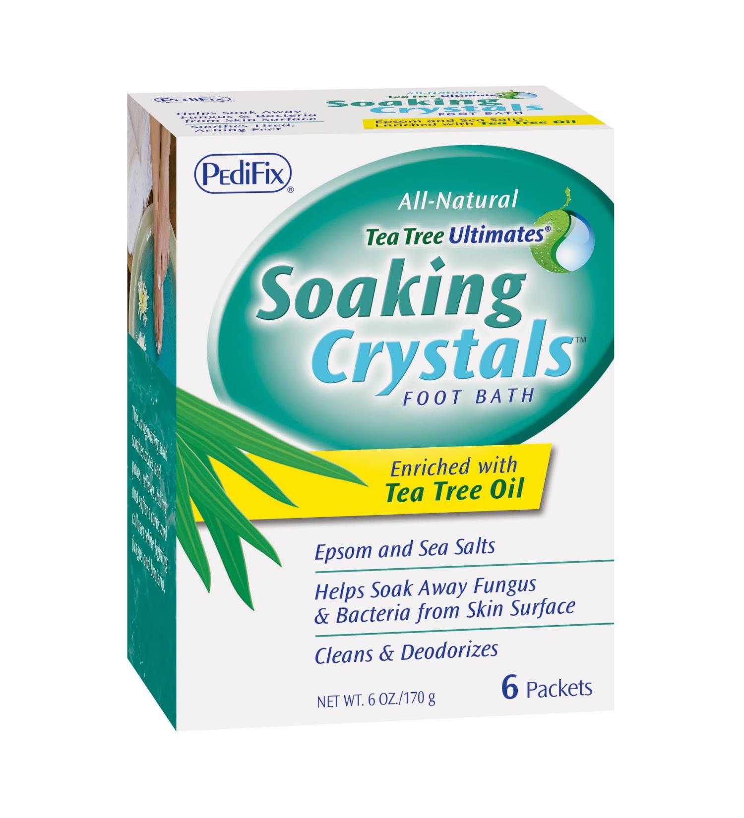 Pedifix Soaking Crystals Foot Bath - 6 Packets (1 oz. Each) - Hydrating and Relaxing Foot Soak - Buy Online on SooperMarket.com