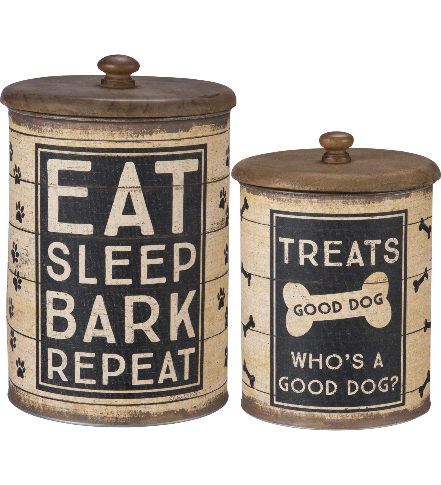 Primitives by Kathy Rustic Treat Tin Set - Brown/Black (2-Piece) - Buy Online on SooperMarket.com