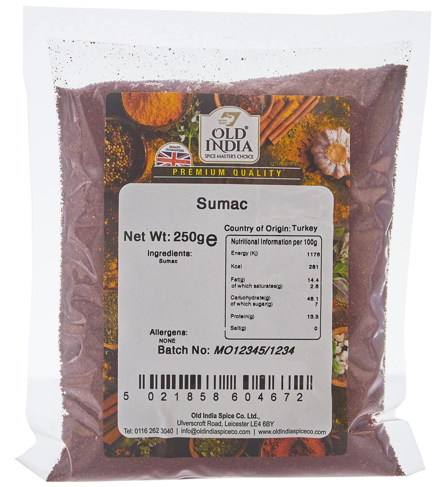 Old India Sumac 250g - Premium Quality Seasoning Spice - Pack of 1 - Buy Online on SooperMarket.com