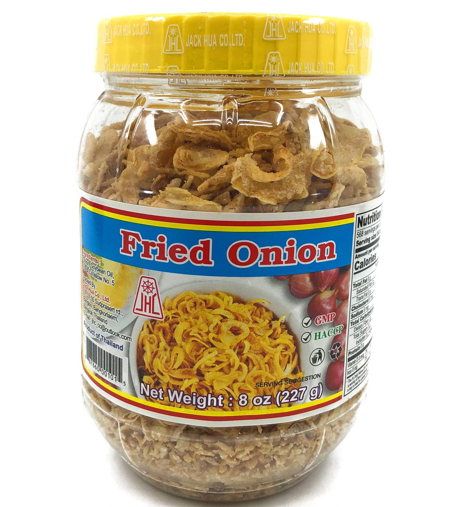 JHC Fried Onion Large 8oz - Crispy and Flavorful Onion Topping - Buy Online on SooperMarket.com