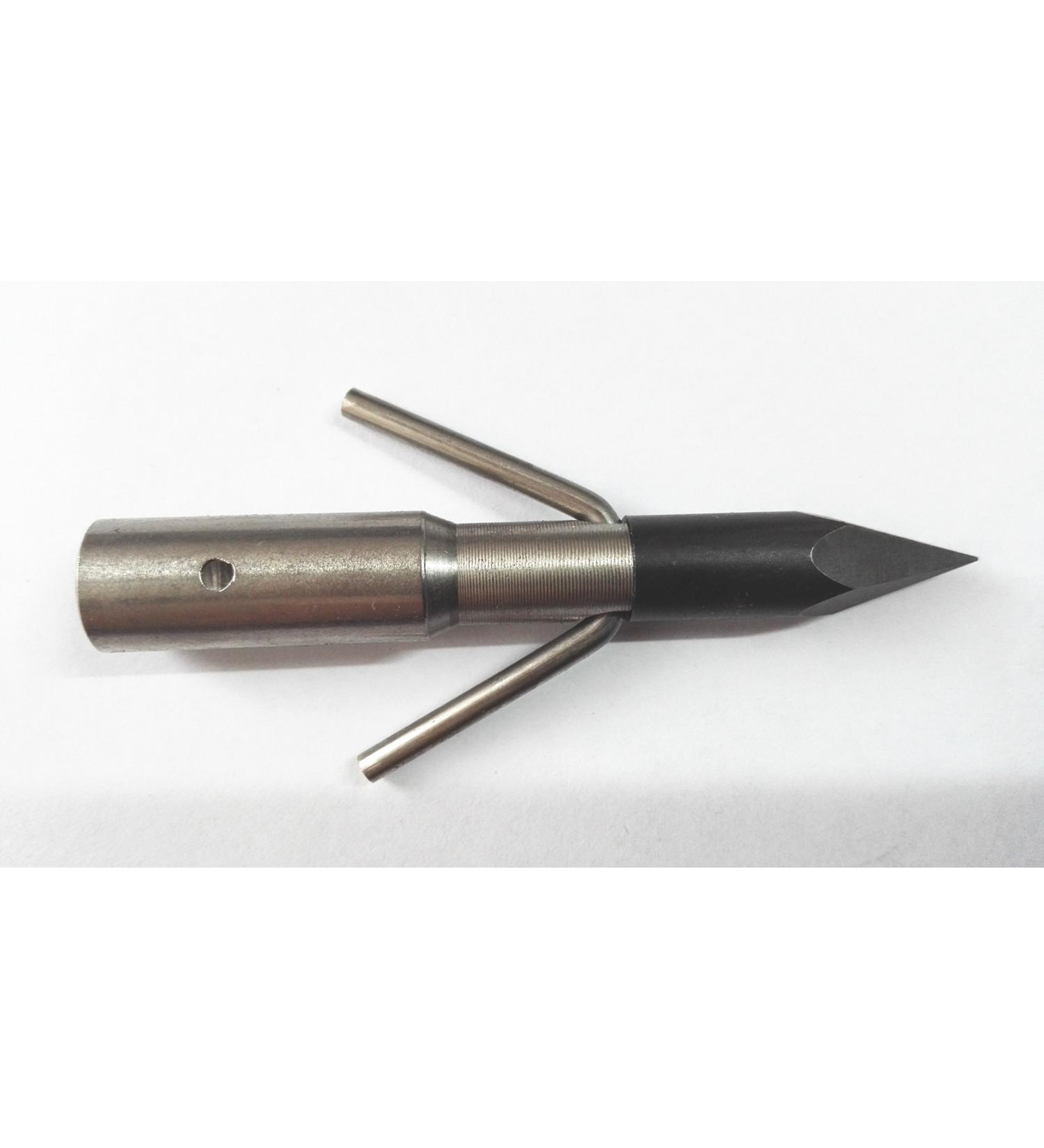 GPP 6PK Bowfishing Arrow Point Broadheads Fixed Head Wire