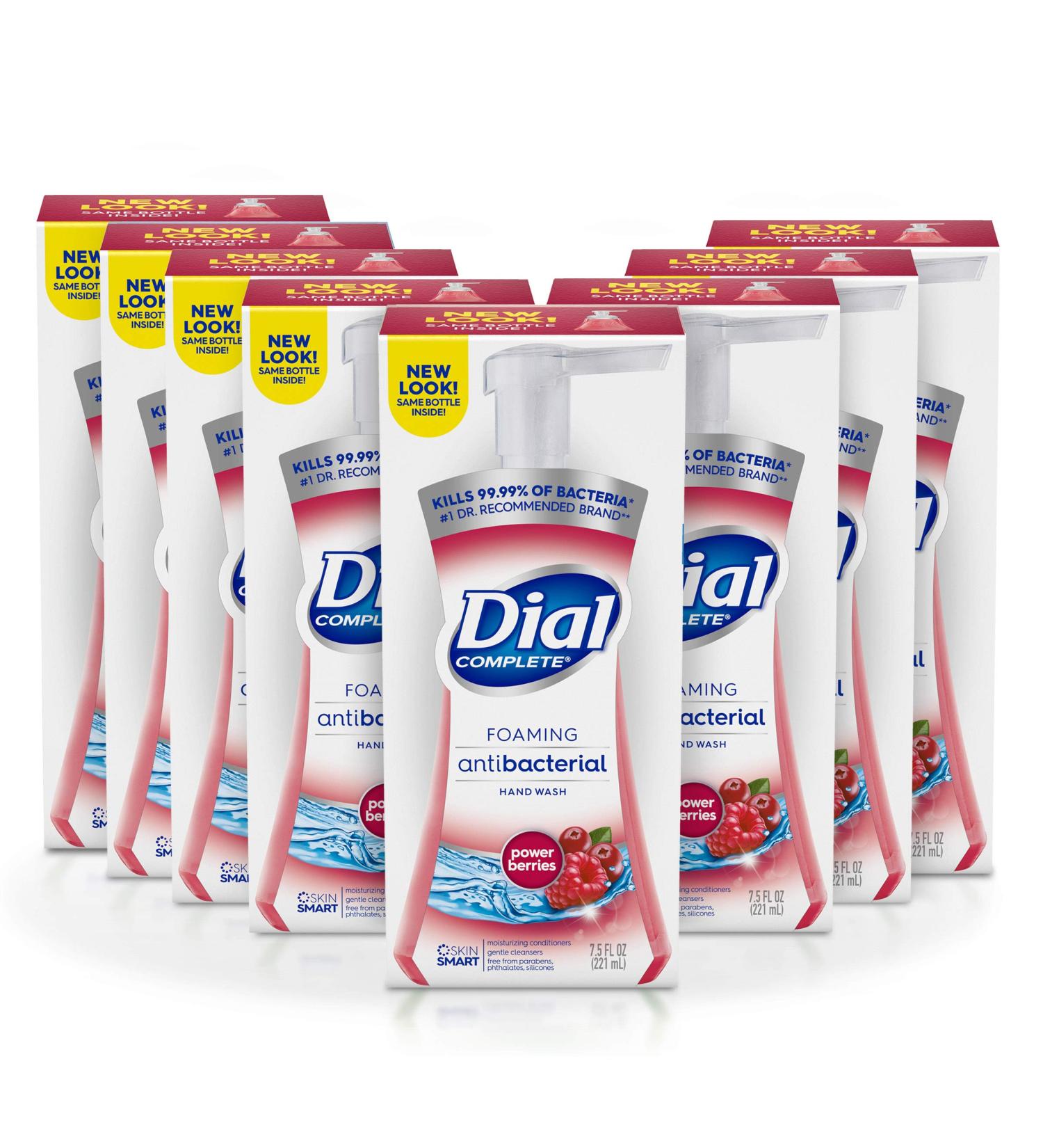 Dial Antibacterial Foaming Hand Wash Power Berries 7.5 oz - Pack of 8 - Buy Online on SooperMarket.com