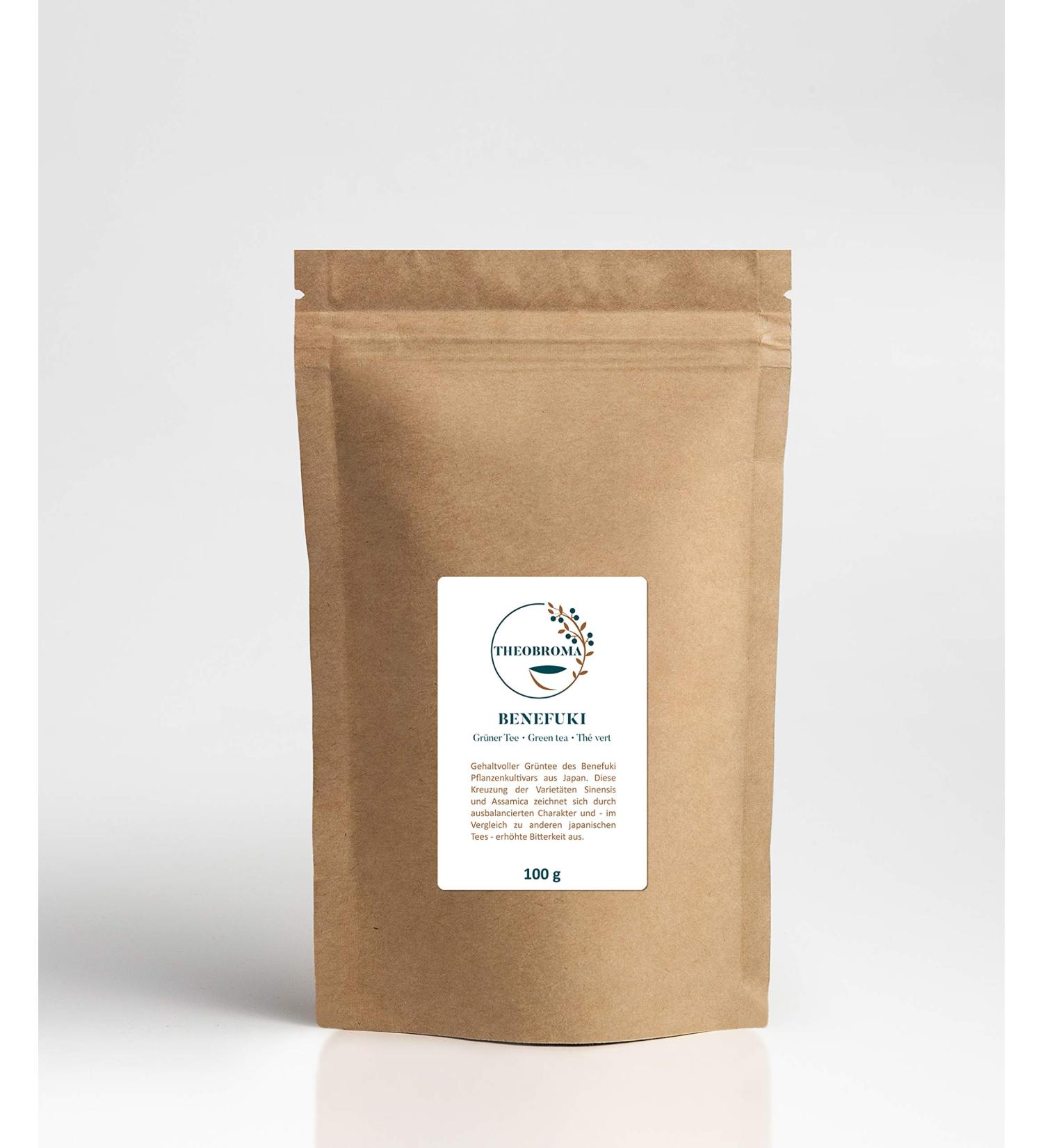 Benefuki Organic Green Tea - Japanese Loose Leaf | High EGCG Catechins | 100g Eco-Friendly Pack - Buy Online on SooperMarket.com
