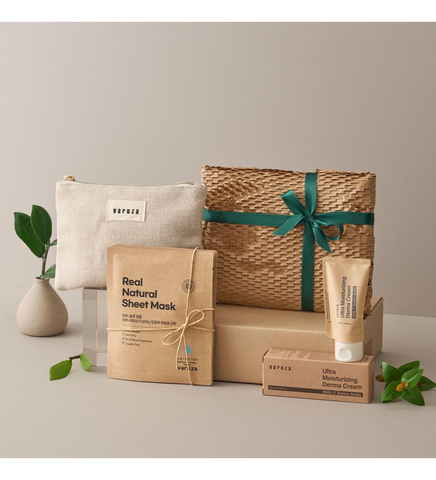 Buy EWG Verified Varuza Ultimate Skincare Essentials | Ultra Moisturizing Cream & Natural Sheet Masks Set - International Shipping - Buy Online on SooperMarket.com
