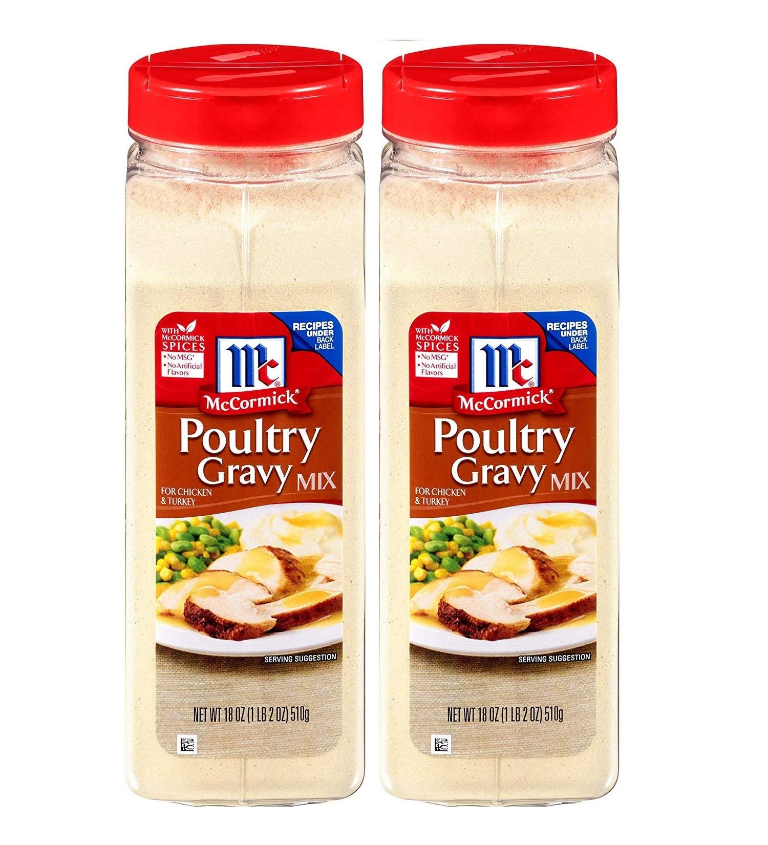 McCormick Poultry Gravy 18 oz. (2 Pack) - Delicious Homestyle Gravy Mix - Buy Online on SooperMarket.com