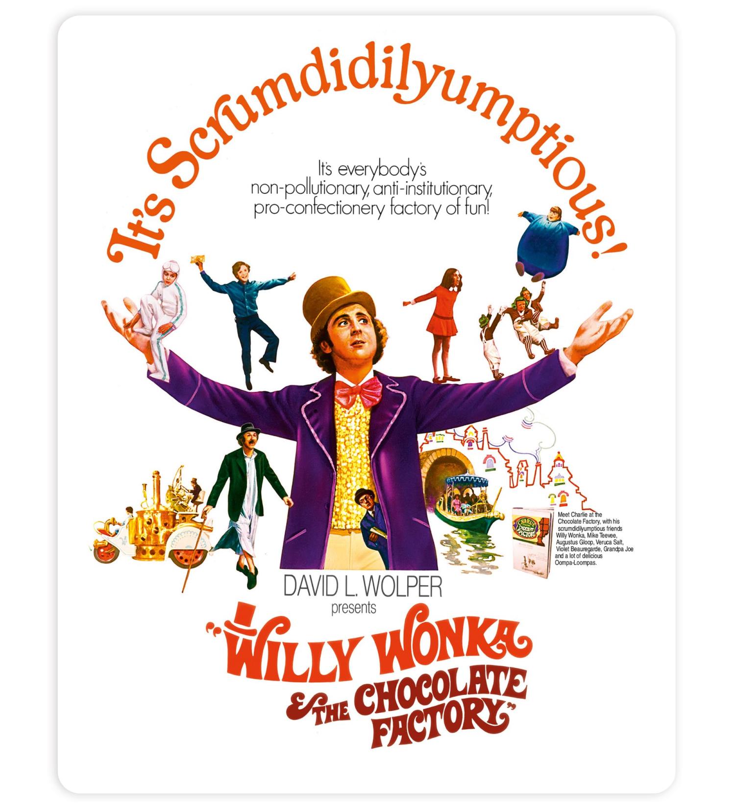 Willy Wonka & The Chocolate Factory Steelbook 4K Ultra HD 1971 Blu-ray - 2023 Release - Region Free - Buy Online on SooperMarket.com