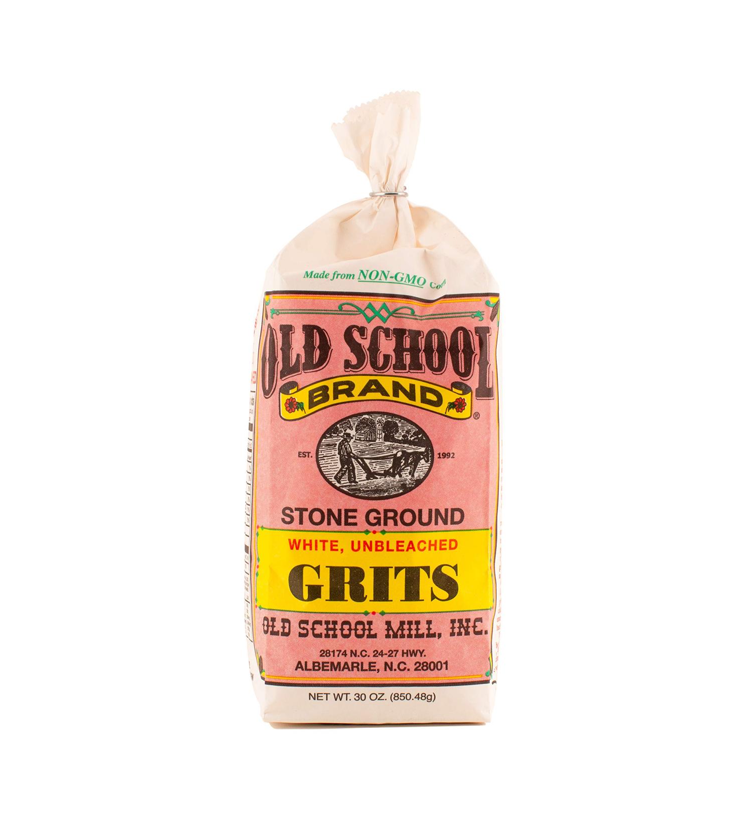 Stone Ground White Corn Grits Non-GMO - 30 oz Bag - Buy Online on SooperMarket.com