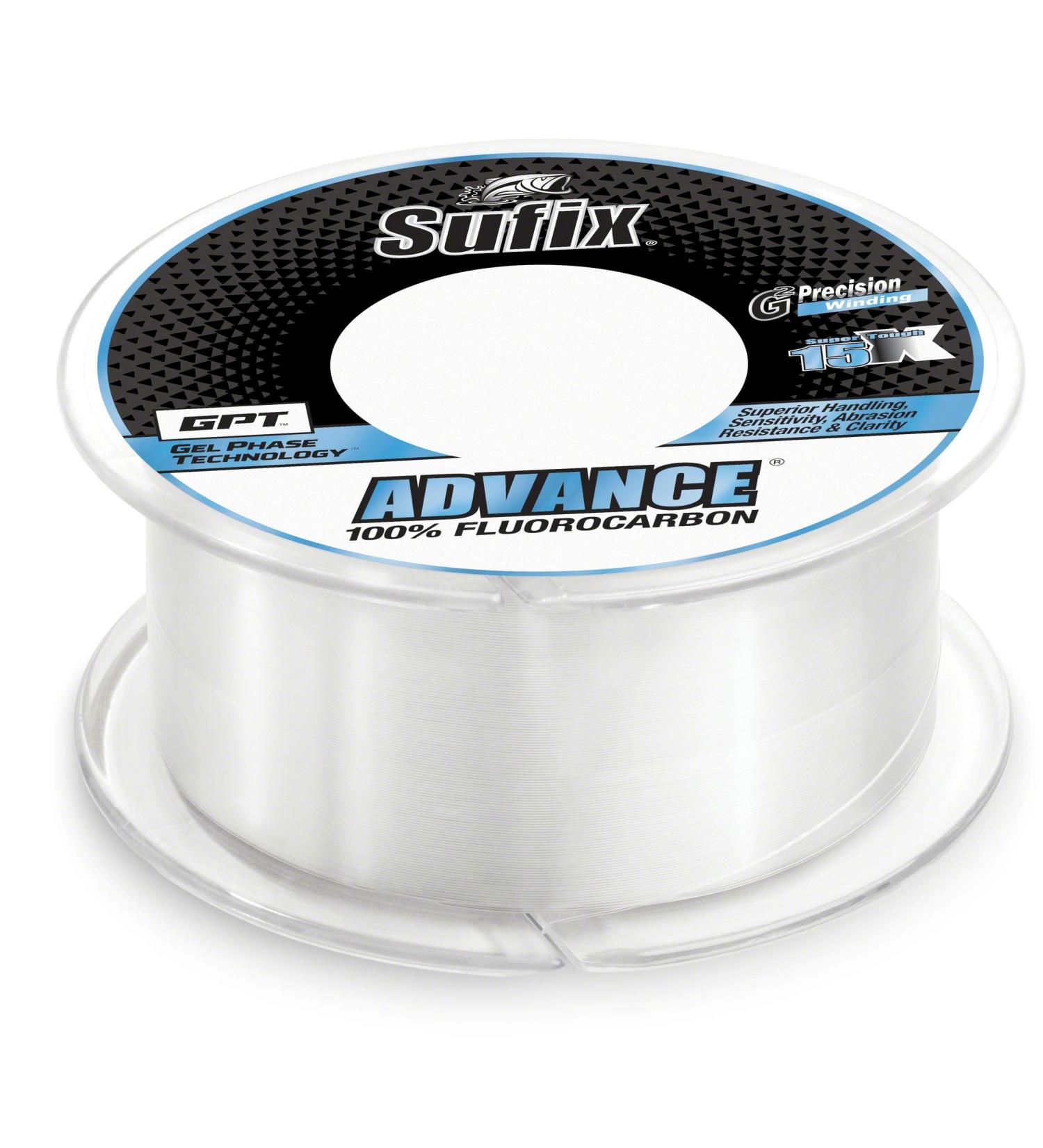 Sufix Advance Fluorocarbon Filler Spool 200 Yards 10 Pound