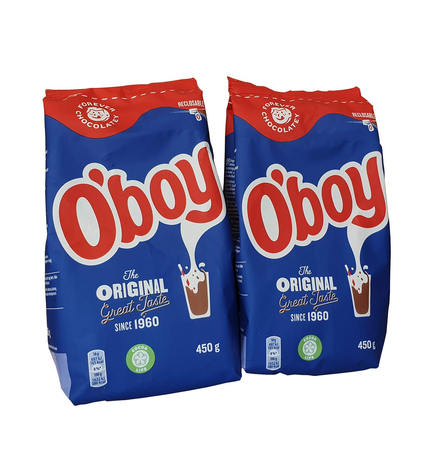 Oboy Hot Chocolate Drink Refill Bags (2 x 450grams)
