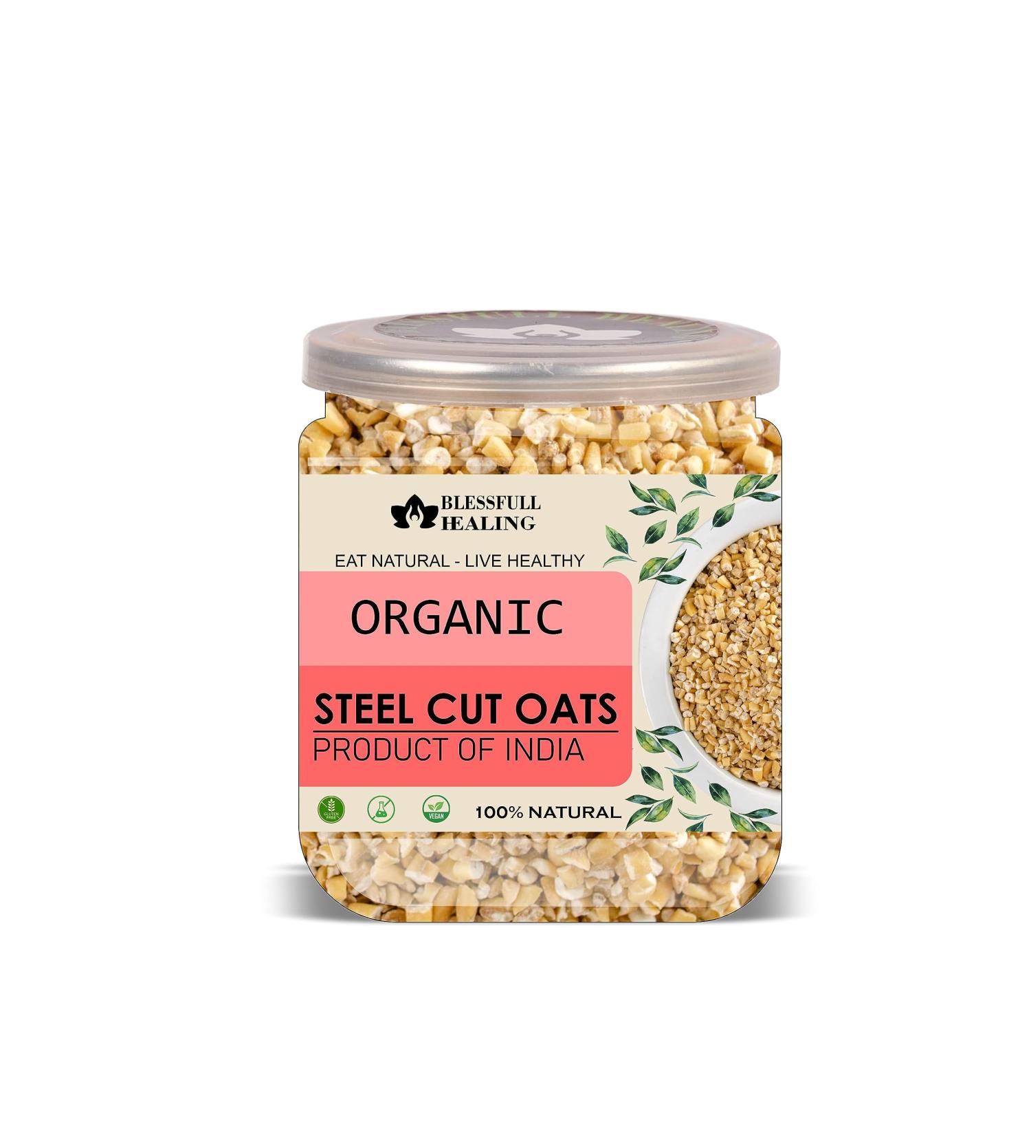 Blessfull Healing Organice Steel Cut Oats 2 lb (907 Gram) - Buy Online on SooperMarket.com