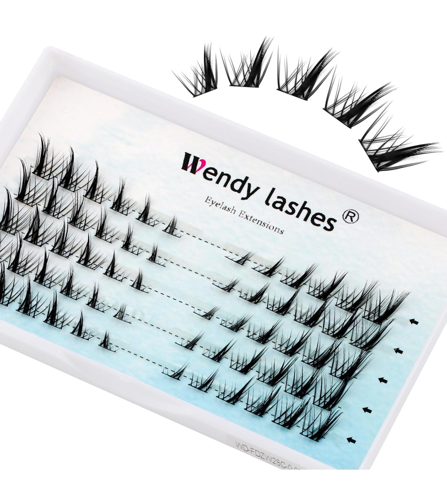 Mix Length Cluster Lashes 0.07mm D Curl | Soft & Wispy DIY Lash Extensions | HuXi Lashes-ZW28C - Buy Online on SooperMarket.com