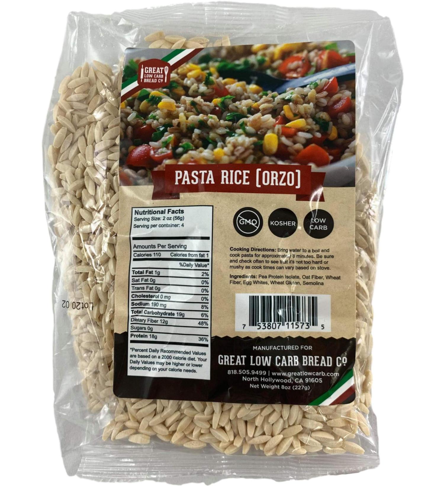 Great Low Carb Bread Co. Keto Pasta Rice Noodles - 8 Ounce Pack - Buy Online on SooperMarket.com