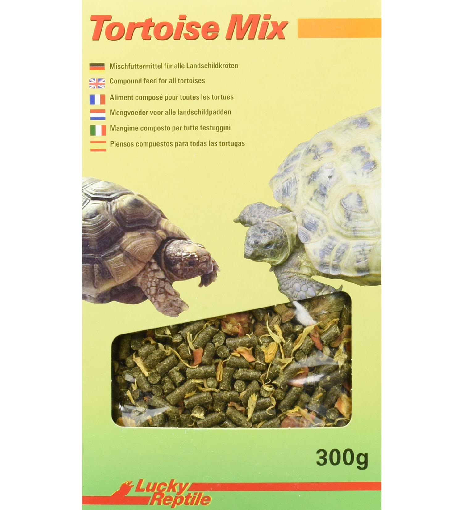 Buy Lucky Reptile Tortoise Mix 300g - Plant-Based High Fiber Meadow Herb Pellets with Carrot & Calendula for All Land Turtles & Herbivorous Reptiles - International Shipping Available - Buy Online on SooperMarket.com