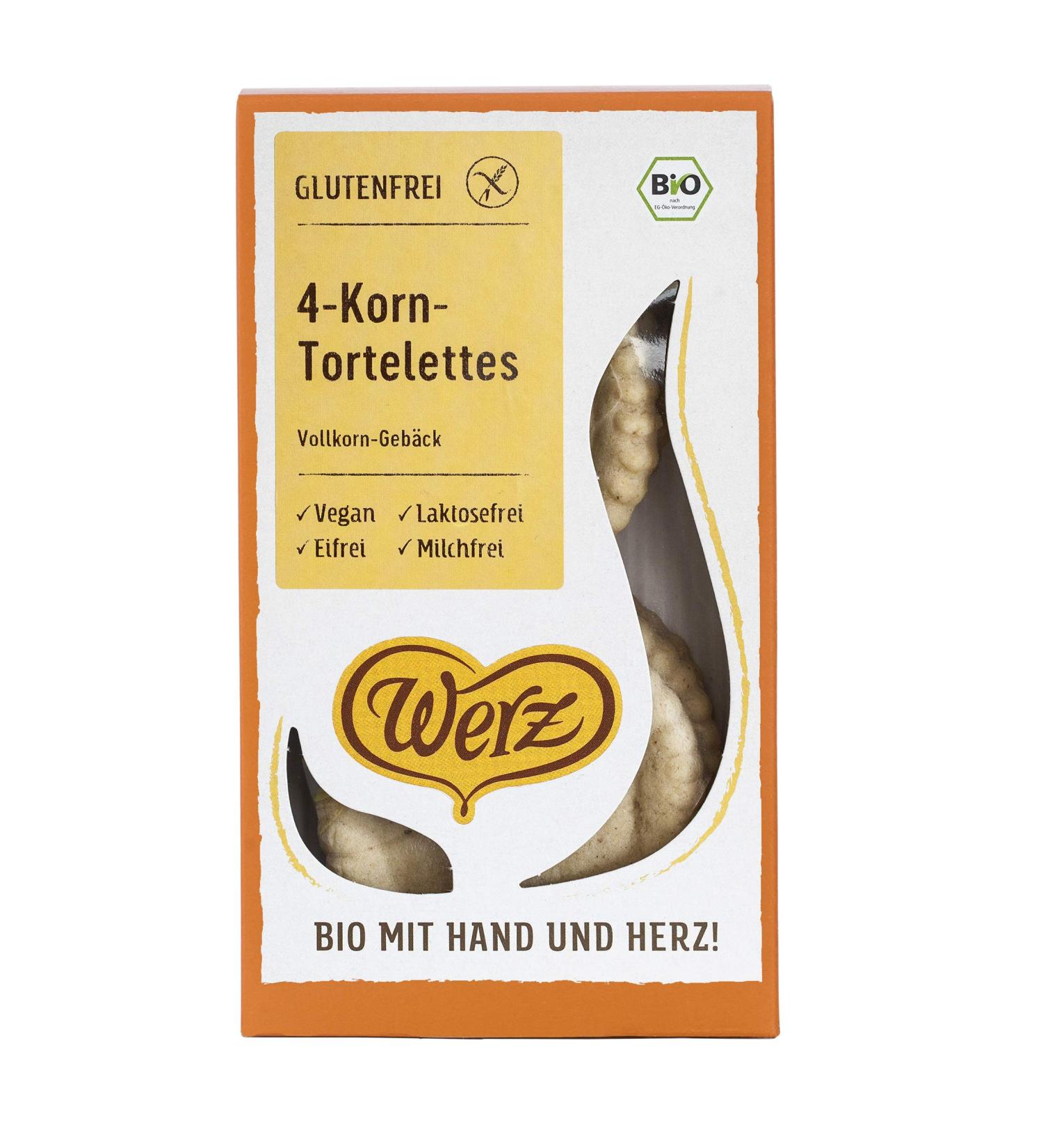 Naturkorn M hle Werz - 4-grain whole grain tortelettes - 125 g organic