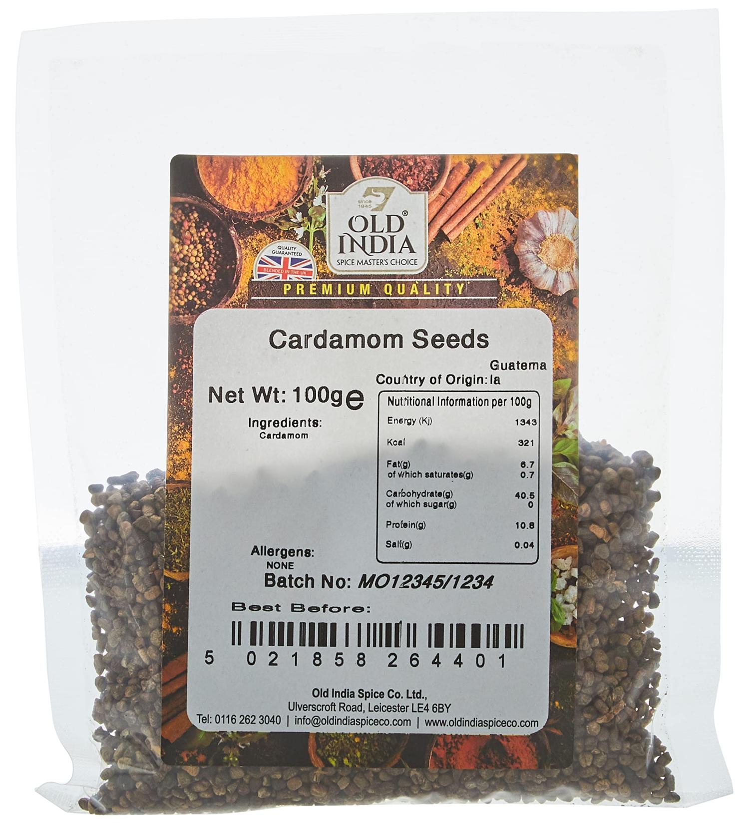 Old India Cardamom Seeds 100g - Premium Quality (Pack of 1) - Buy Online on SooperMarket.com