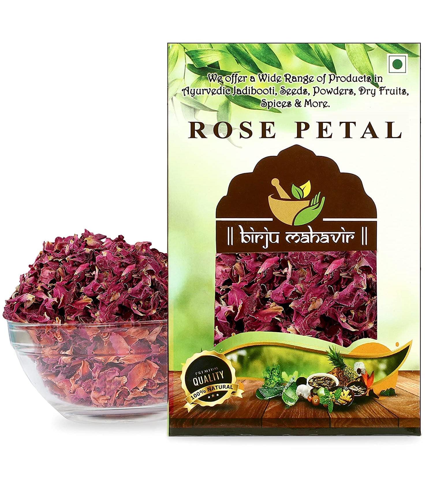 AOZA Birju Mahavir Sun Dried Rose Petals - Gulab Patti 100 Gr - Buy Online on SooperMarket.com