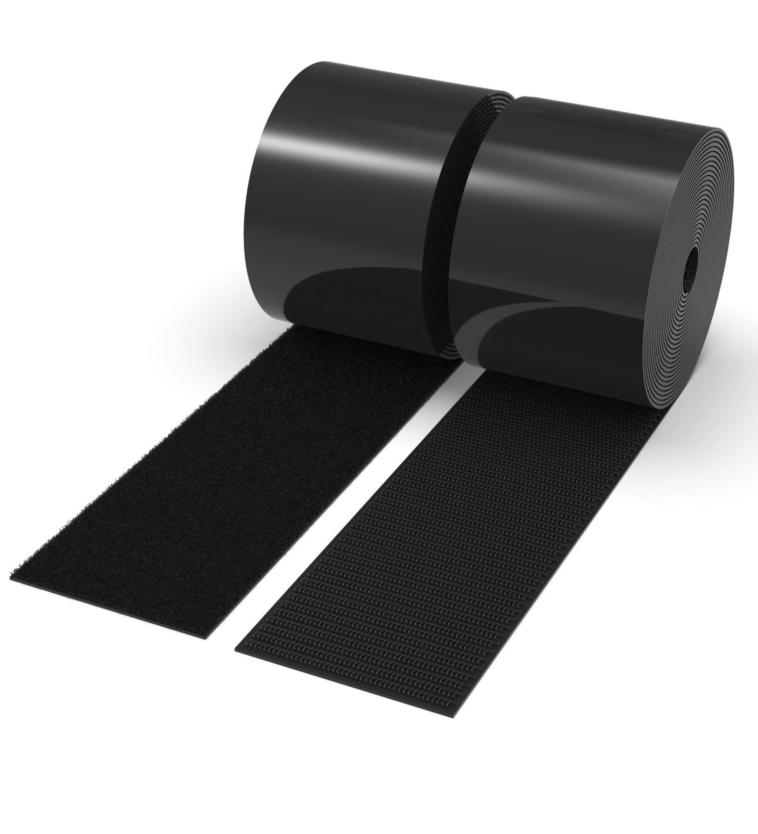 Self-Adhesive Hook and Loop Tape - 15ft x 2 inch Wide - Heavy Duty Sticky Back Tape Fastener Roll - 15ft x 2in - Buy Online on SooperMarket.com